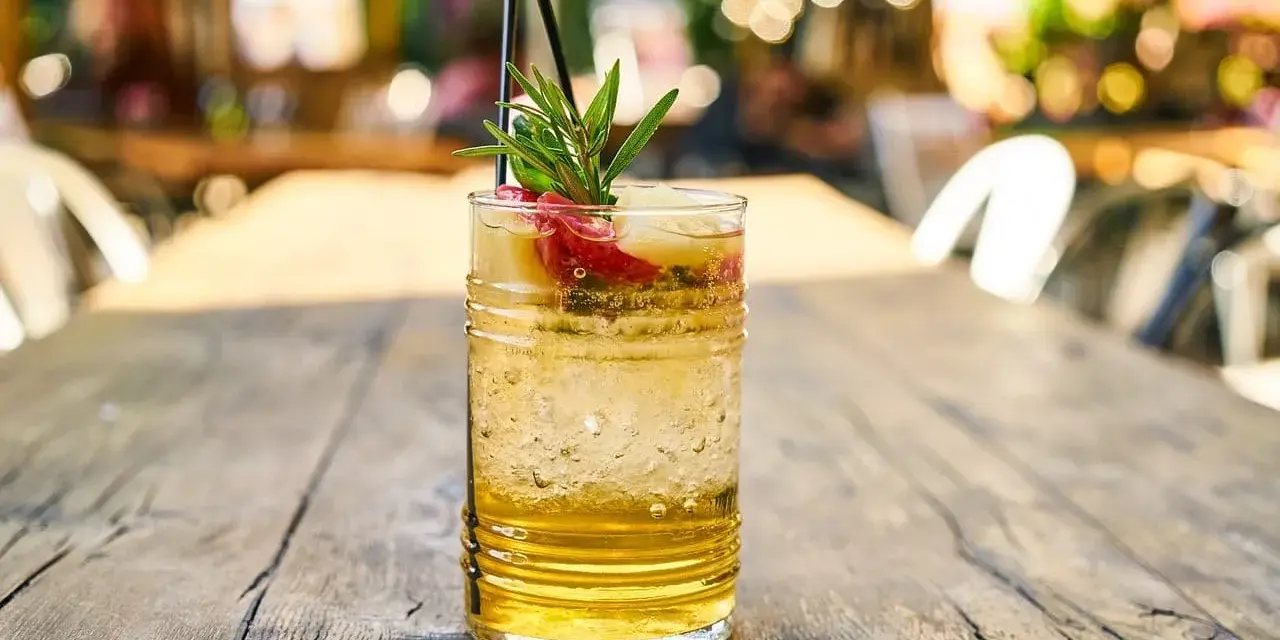 Orzeźwiający gin pomarańczowy z plasterkami owoców i rozmarynem. Idealny na letnie popołudnie.