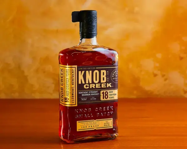Butelka Knob Creek 18 Years Old, Kentucky Straight Bourbon Whiskey, 100 Proof. Ten czarny black mine whisky to prawdziwy skarb.